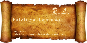 Reizinger Leonarda névjegykártya
